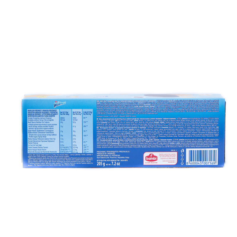 Keks Wellness narandža čokolada 205g