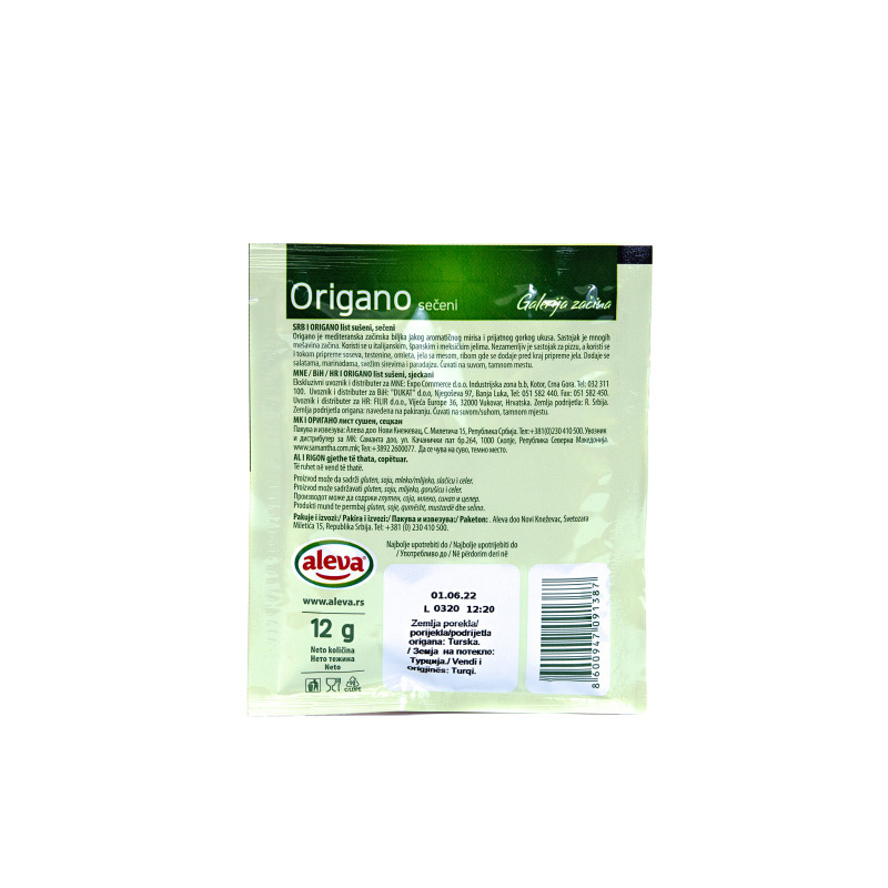 Origano 12g Aleva