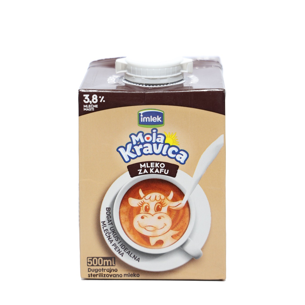 MLEKO MOJA KRAVICA ZA KAFU 3,8% 0.5L