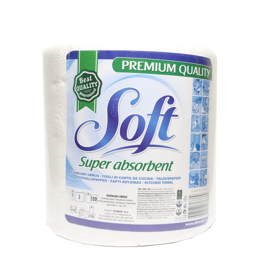 Ubrus Soft 1/1 1kg Alfino