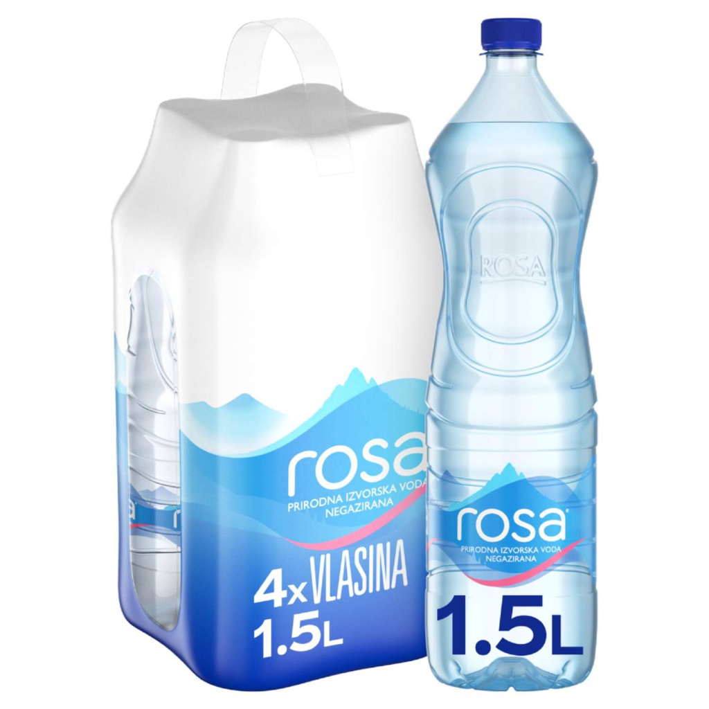 Rosa negazirana voda PET 1,5l 2X4 paket