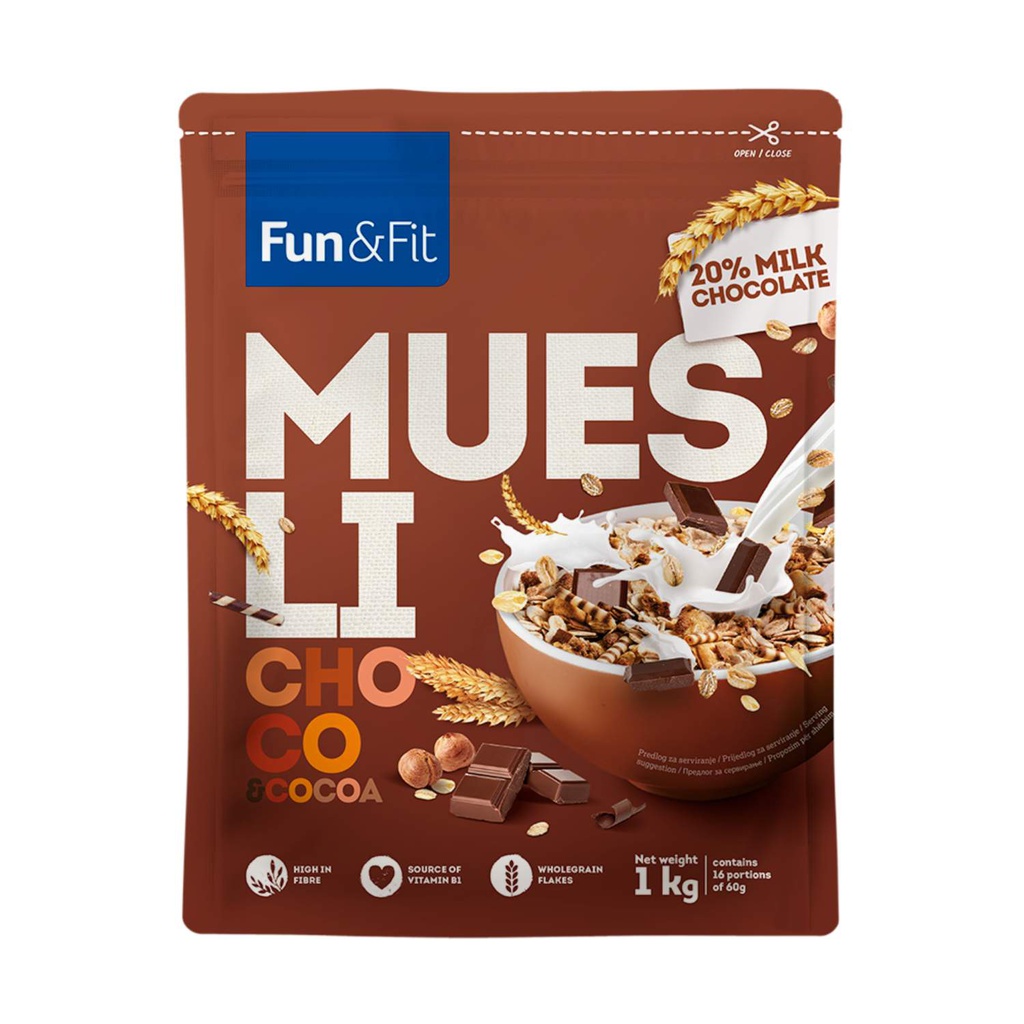 MUSLI COKO KAKAO 1KG FUN&amp;FIT