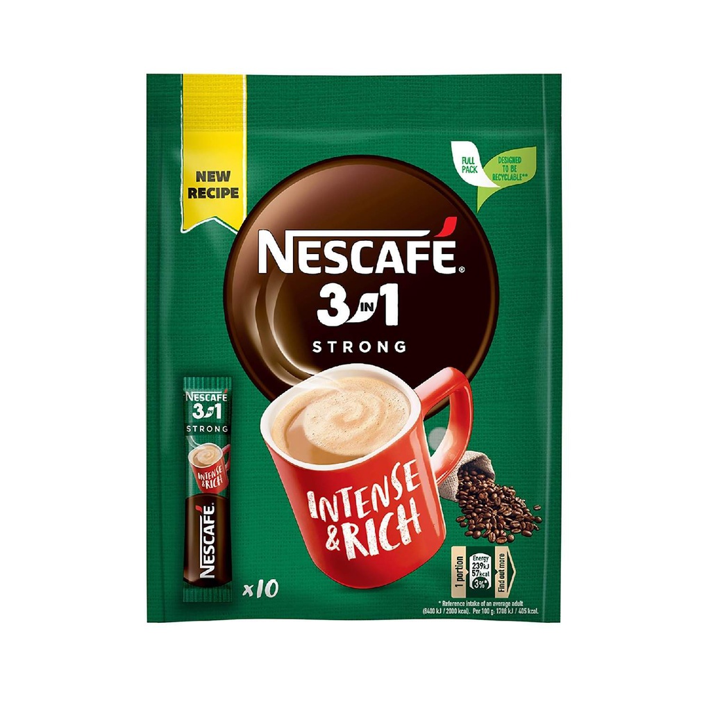 INST NESCAFFE 3IN1 STRONG KESA 10X14G