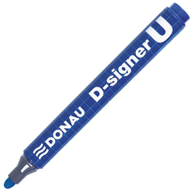 Donau D-signer U permanentni marker 2-4mm okrugli vrh plavi