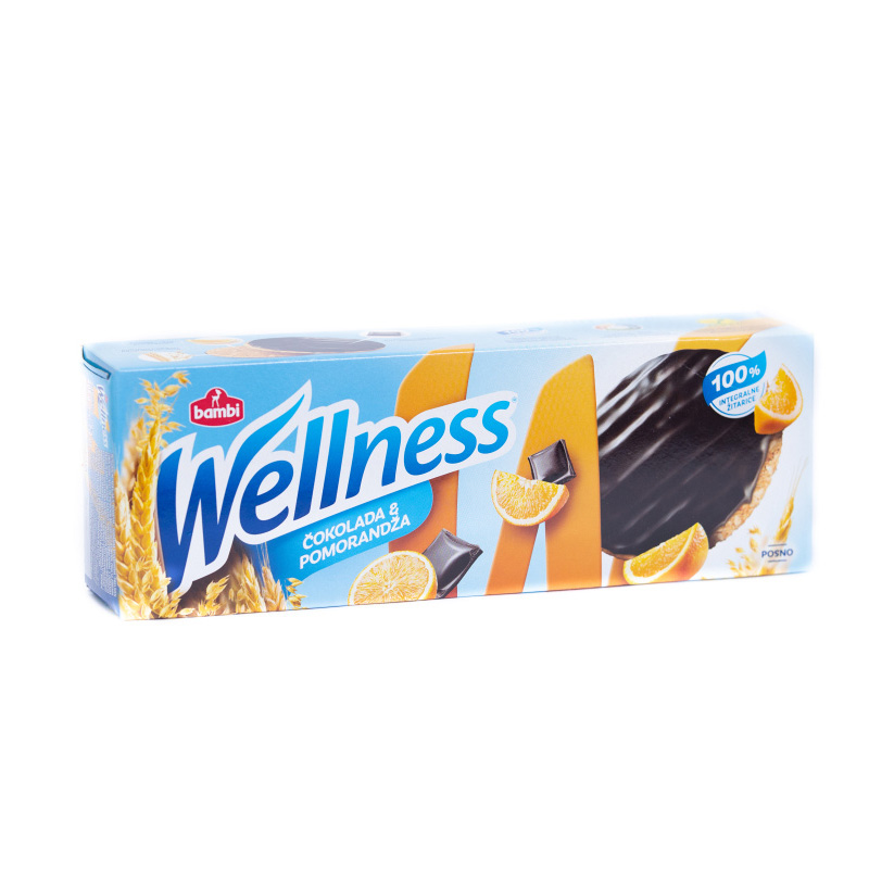 Keks Wellness narandža&amp;čokolada 155g
