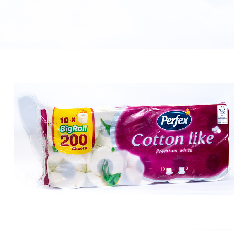 TOALET PAPIR PERFEX COTTON LIKE 3sl 10/1
