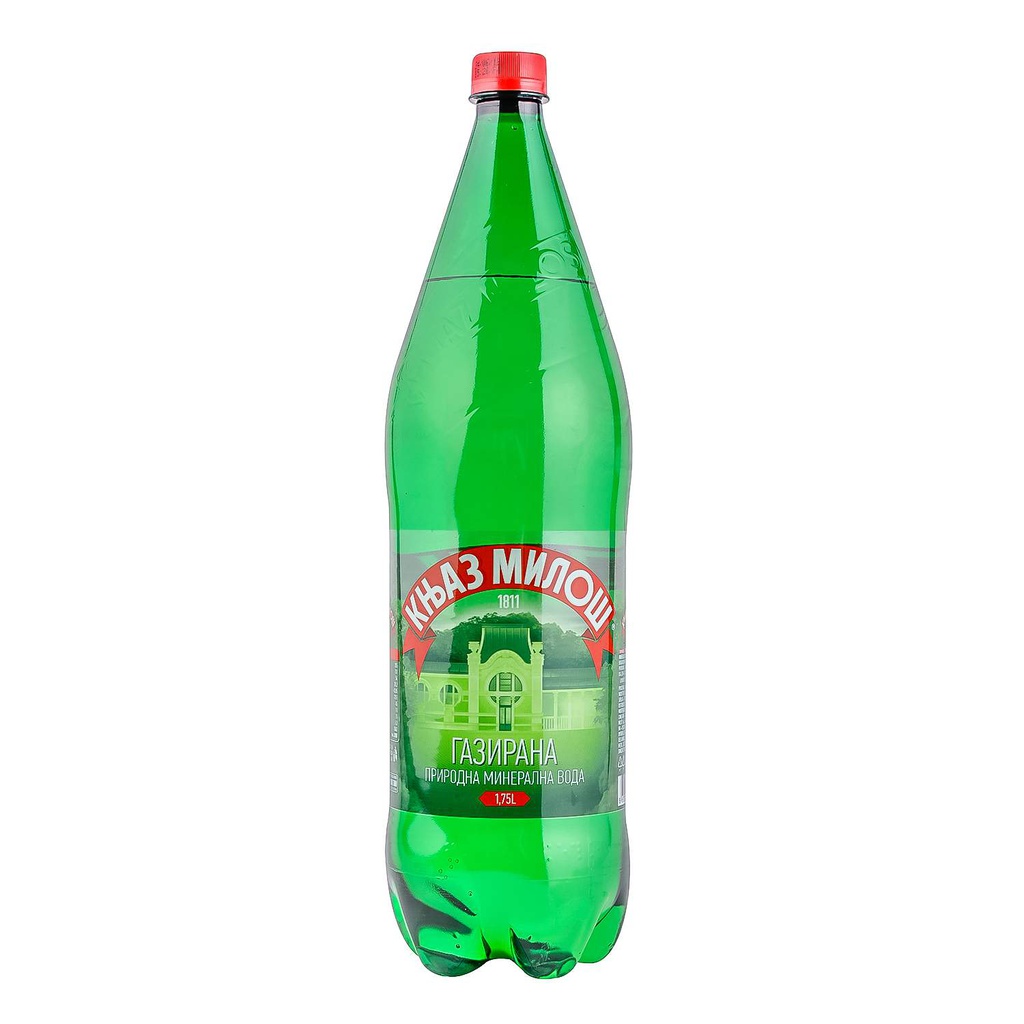Knjaz Miloš gazirana voda PET 1,75l X6 paket