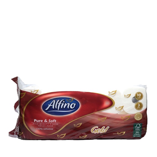 TOALT PAPIR ALFINO GOLD 10/1 3sl