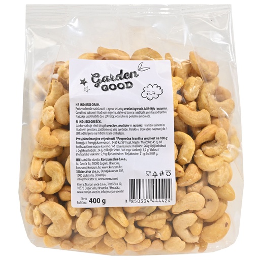 Green Garden indijski orah sirovi 400g