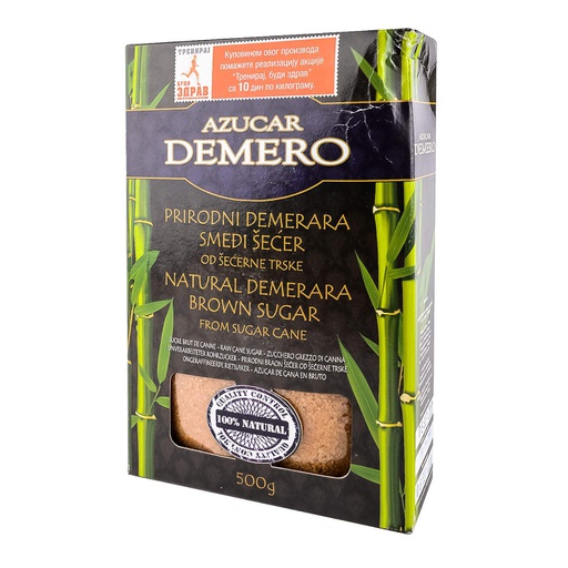 Demero smeđi šećer u kutiji 500g