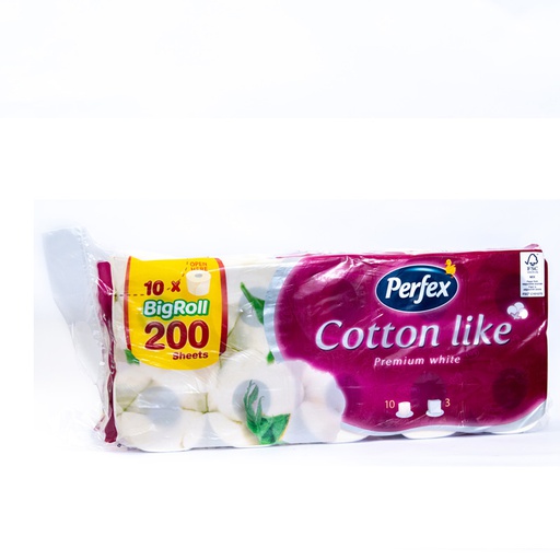 Toalet papir Perfex cotton like 3sl 8+2